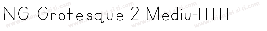 NG Grotesque 2 Mediu字体转换